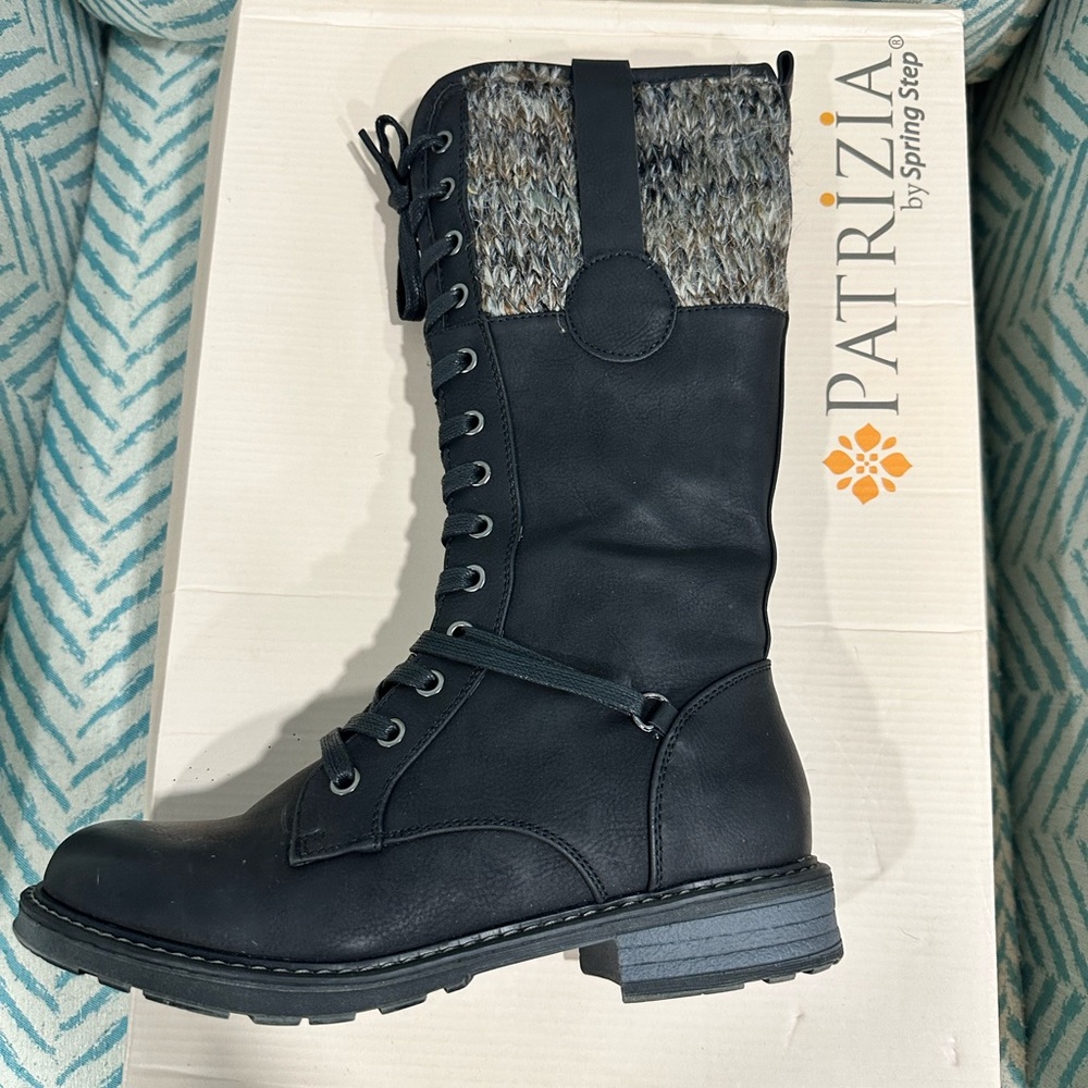 Patrizia combat boot black